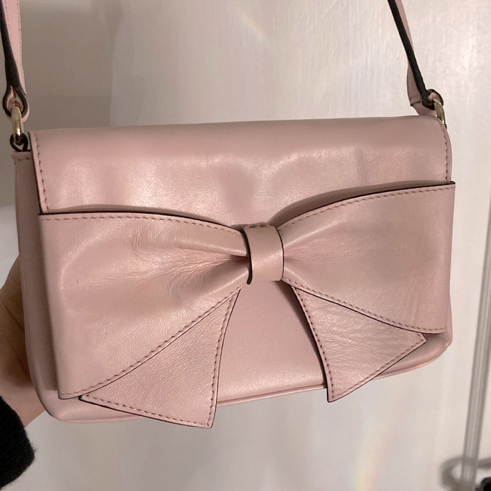Kate Spade pink bow evening mini bag